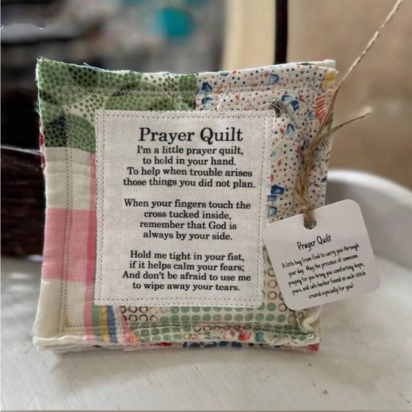 Colorful Patchwork Prayer Quilt - Picture 1 of 1
